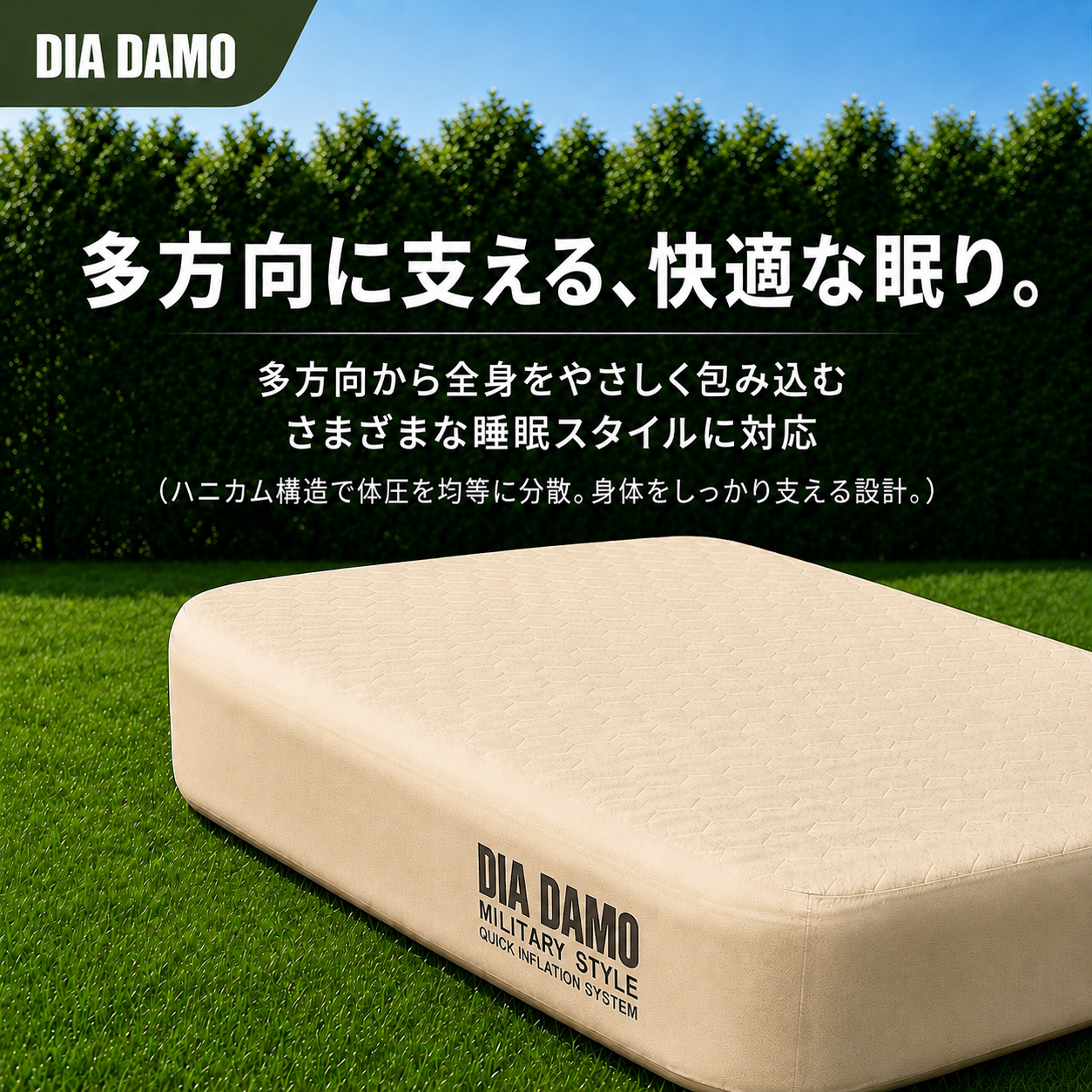 DIA DAMO AIR BED (内蔵式電動ポンプ)