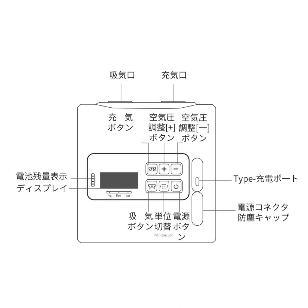 スマートワイヤレスエアポンプ