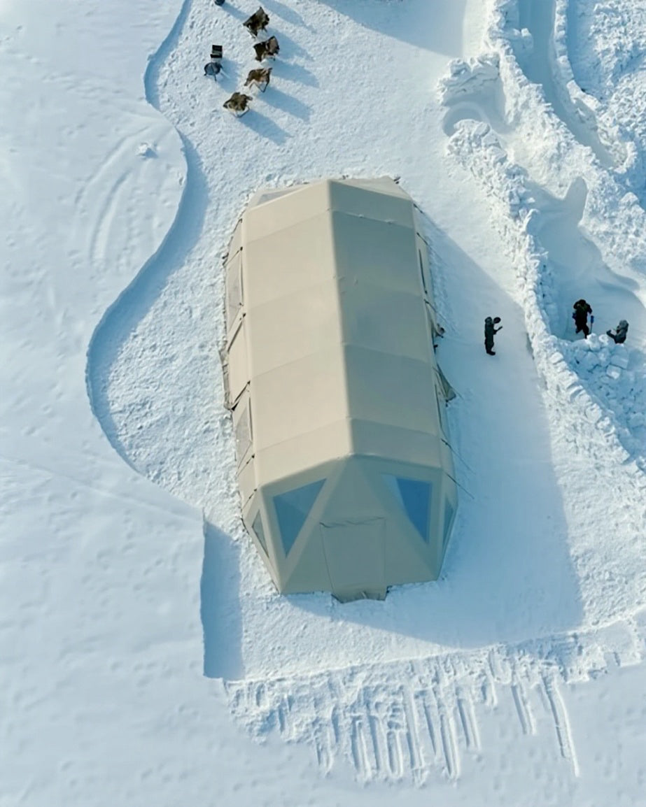 北海道・ニセコ｜大型特注エアテント 実証記録