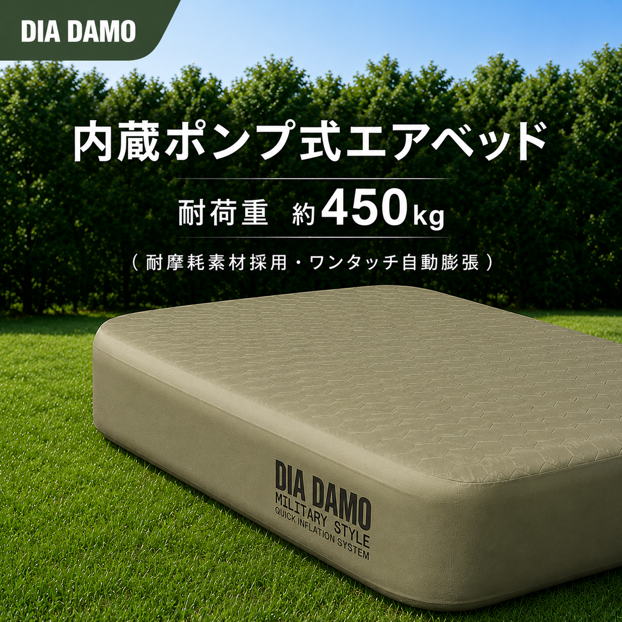 DIA DAMO AIR BED （内蔵式電動ポンプ)