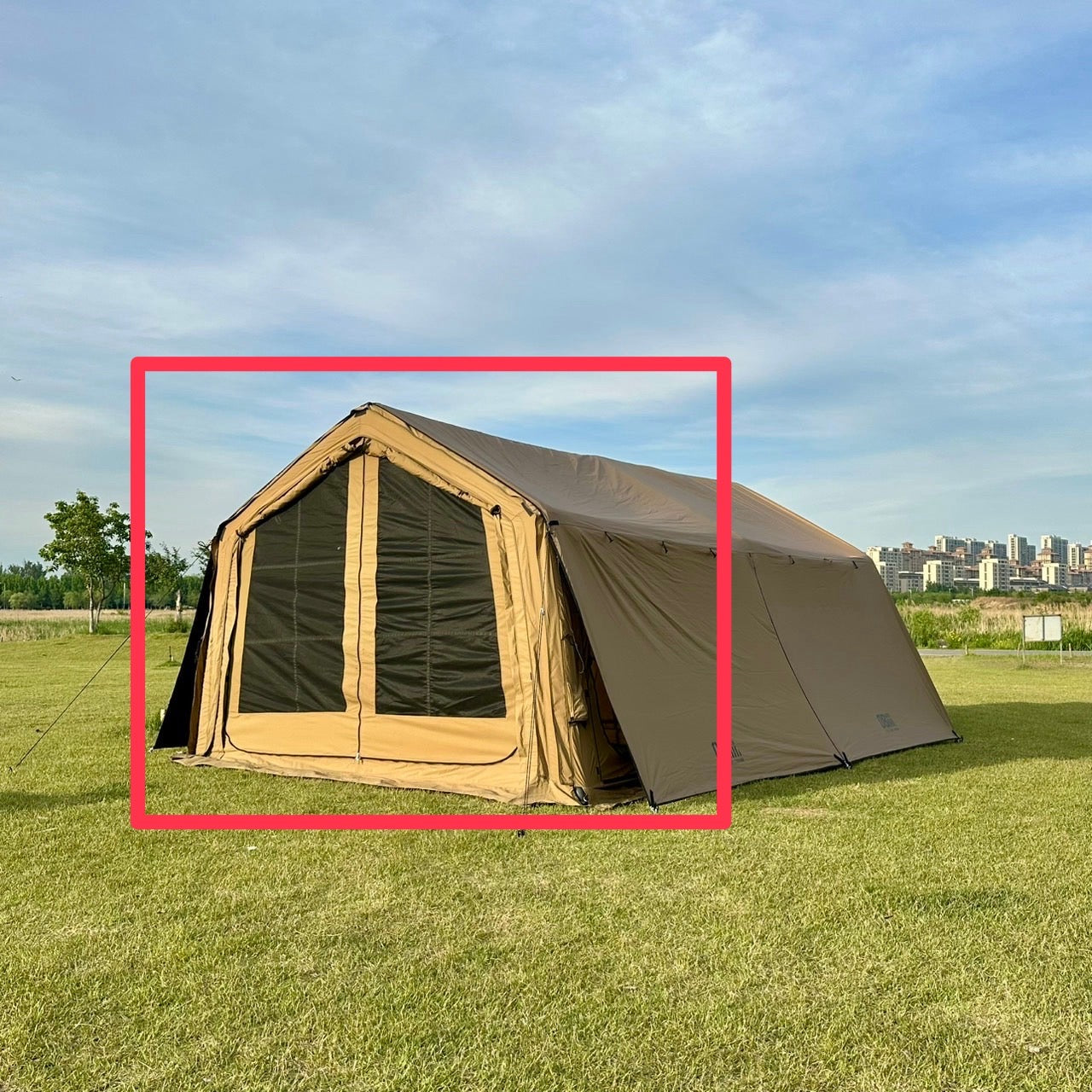 【新品未使用】祝日セール　Mountainhiker エアーテント　8+8pro Amazon.co.jp: Mountainhikerエアーテント 小屋型 400×280×195cm 自立