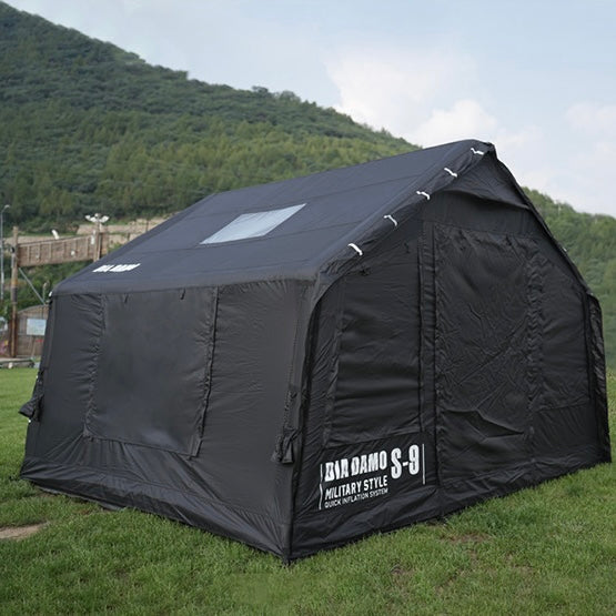 AIR TENT DIA DAMO （ディアダモ ）S9 Pro Samurai Black 特別仕様 本体9㎡＋フロントスペース9㎡（合計18㎡）